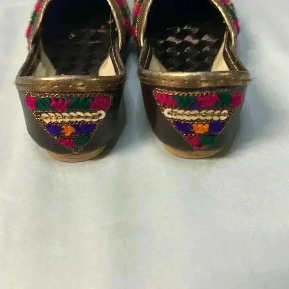Traditional Afghani Slippers/Jutti shoes /party shoes  - Size 4 - Picture 5 of 12